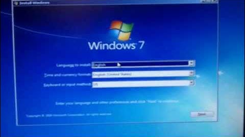 Installing Windows 7