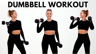 🔥35 Minute Full Body Dumbbell Strength Workout🔥No Repeat🔥