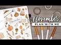 PLAN WITH ME | November 2018 Bullet Journal Setup