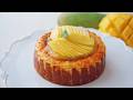 🧀+🥭比原味更好吃！芒果巴斯克芝士蛋糕｜简单到离谱