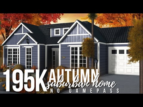 BLOXBURG | Autumn Family Suburban Home | NO GAMEPASS Speedbuild