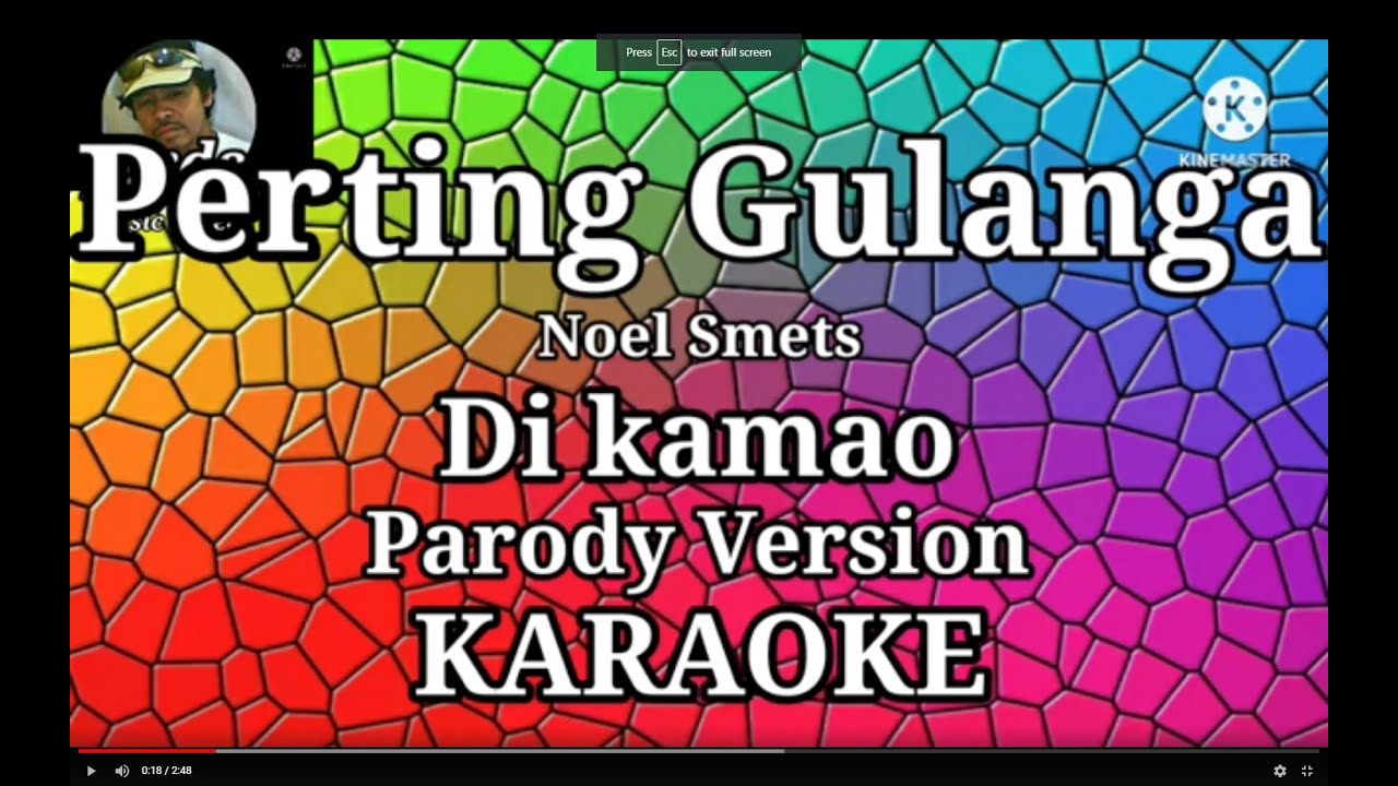 Perting Gulanga - Noel Smets || Karaoke || Parody version
