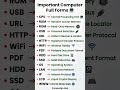 15 Important Computer Full Forms 💻 | Must Know for Students & Exams 🚀.