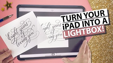 Turn your iPad into a Lightbox - transfer digital design to paper