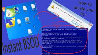 You should not put "My Computer" into recycle bin or it will cause BSOD!
