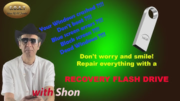 Blue or Black screen, stuck on Boot, Windows Crash. How We Restore Our Windows with a Recovery Disk