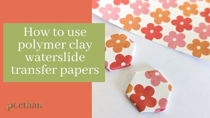 No-Water-Needed Transfer Paper for Polymer Clay ABSTRACT BOHO