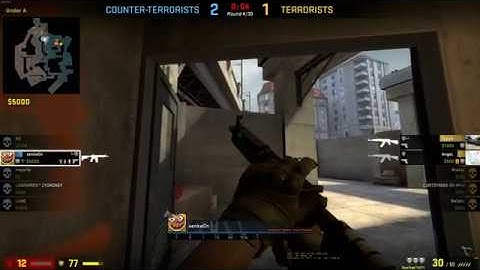 CS:GO - de_overpass - M4A4 + Nade - 4k