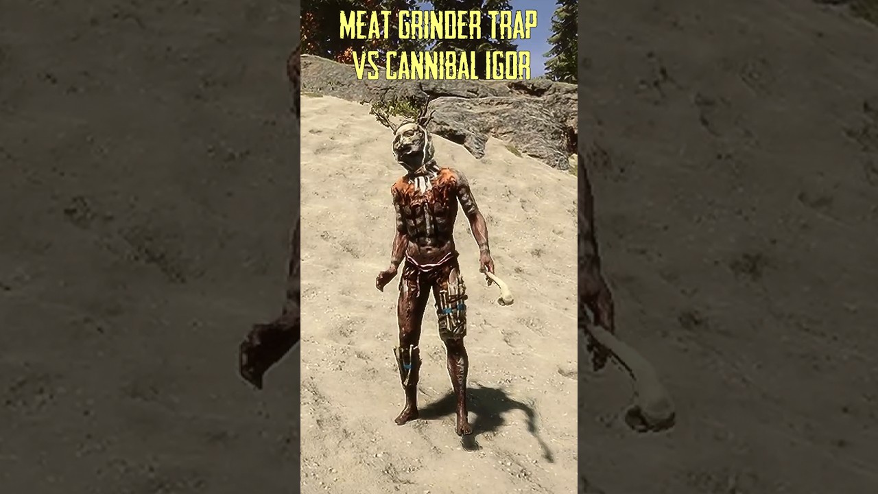 Meat grinder trap vs cannibal Igor🍖 in Sons of the Forest