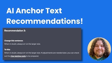 How To Automate Anchor Text With AI For Internal Linking