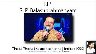 [RIP SPB - S. P. Balasubrahmanyam] Thoda Thoda Malardhadhenna | Indira (1995) [SUPER HD SOUND]