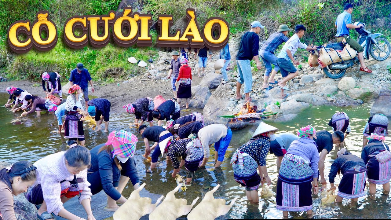 CHUẨN BỊ ĐÁM CƯỚI DƯỚI SUỐI VUI VẺ GIỮA THIÊN NHIÊN ĐẠI NGÀN