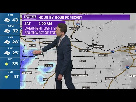 Cold front arriving Friday night causes big temperature drop - YouTube