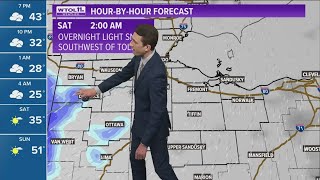 Cold front arriving Friday night causes big temperature drop