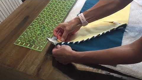 Mitsy Kit Fleece Quilt Square Tacking To Felt Backing