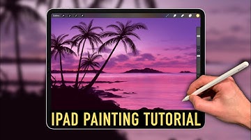 IPAD SCHILDERTUTORIAL - Palmbomenstrandlandschap in Procreate
