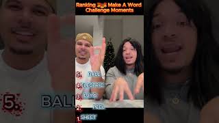 Ranking Top Making A Word Challenge Moments #shorts