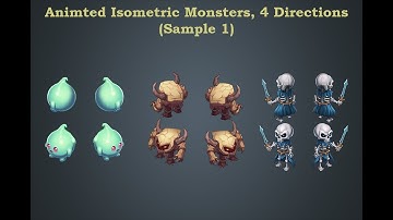 Animated Isometric Monsters (Legendaria) Game Asset For All Game Engines