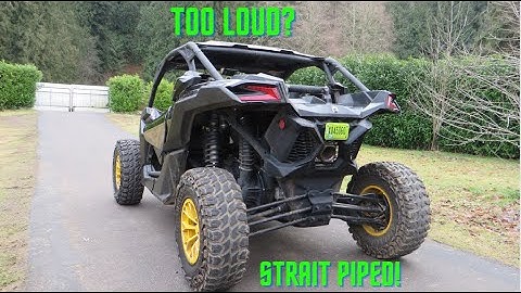 Can Am Maverick X3 Turbo R Muffler Delete Race Race Pipe Install! Sounds To Good!