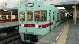 西鉄6050形 6052F＋6000形 6701F 西鉄二日市発車
