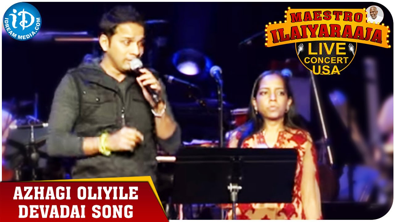 Maestro Ilaiyaraaja Live Concert   Azhagi Oliyile Devadai Song   Karthik  San Jose California