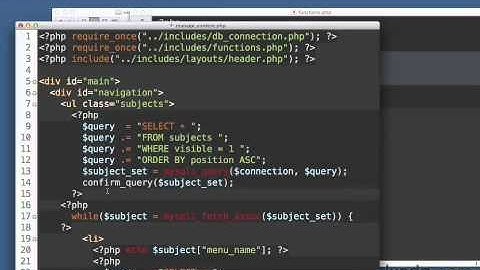 101  Рефакторинг навигации  (Lynda.com) Изучаем php