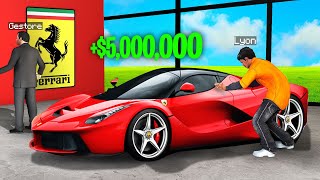 RUBO TUTTE LE FERRARI DAL CONCESSIONARIO SU GTA5!!