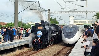 221105 二水跑水節 6629次DT668 代避377次新自強號 爆音鳴笛社頭通過 魚尾板