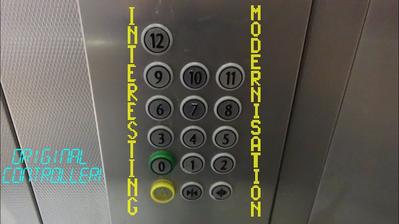 Odd modernisation of a KONE M-Series elevator at the Eldon Garden Multi-Storey Car Park in Newcastle