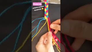 MAKROME KOLAY BİLEKLİK #macrame #bileklik #kolaybileklik  #tutorial