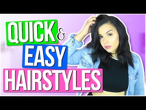 Quick & Easy Hairstyles for SPRING! | Lazy Girl Hairstyles!