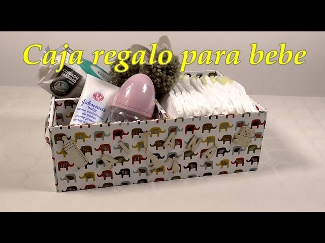 invadir Retencion lapso Canastilla para bebe de cartón. Babyshower - YouTube