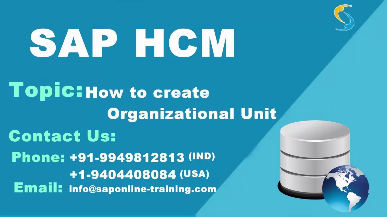 How to create Organizational Unit SAP HR/HCM Organizational Unit