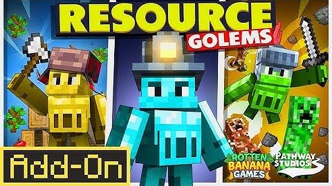 Resource Golems Add-On | Minecraft Marketplace | Showcase