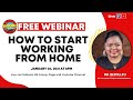 HOW TO START WORKING FROM HOME