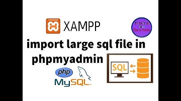How to Import Sql File in phpmyadmin