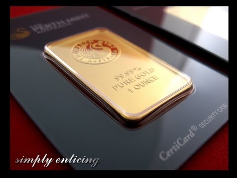 Perth Mint 1 Oz Gold Bars Youtube