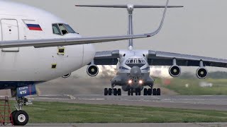 Ил-76 и мешающиеся в кадре Боинги Azur Air. Аэропорт Внуково