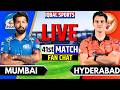 🔴Mumbai vs Hyderabad Live Match, IPL 2026 Fan Chat | MI vs SRH Live | Live Cricket Match Today