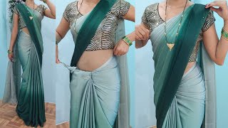 Perfect Pleats Making Trick For Daily Wear Saree Tips Very Easy Saree Draping Tutorial