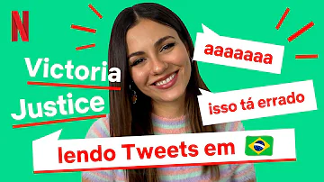 Victoria Justice lê tweets em português | Netflix Brasil