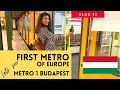 Oldest metro of Europe | Millenium Metro, Budapest, Hungary | Yellow line 4k