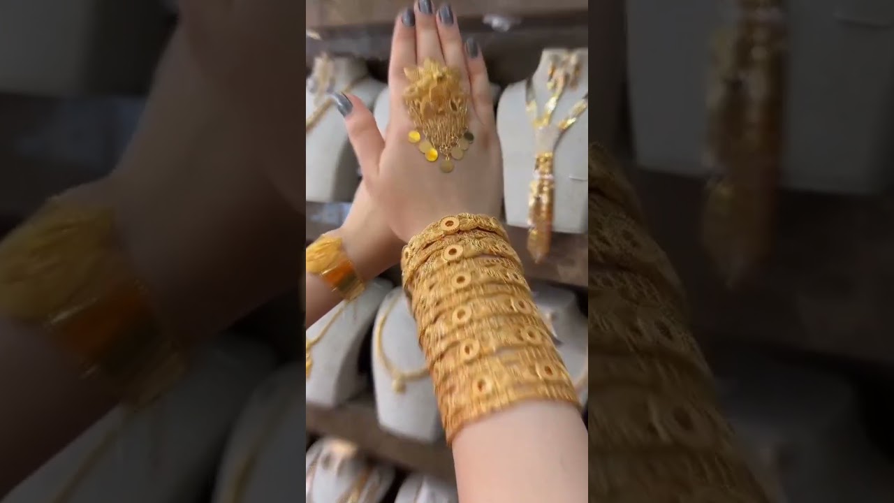 Arabic gold Bangles Beautiful design
