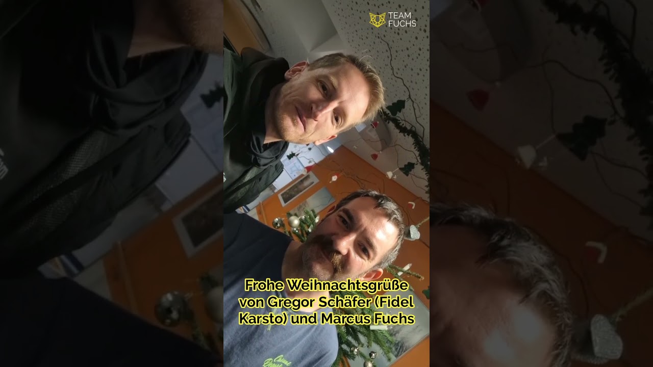 Gregor (alias Fidel Karsto) wünscht euch frohe Weihnachten!