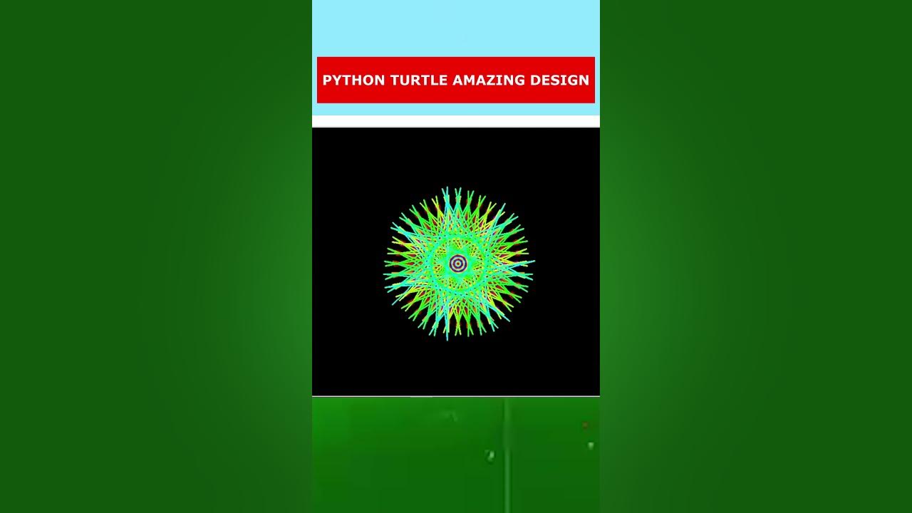 Python Turtle Graphics Code: Amazing Handmade Art Shape Drawing. - YouTube