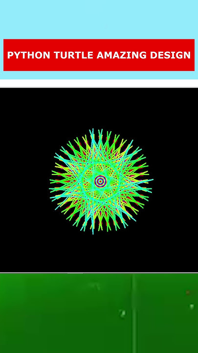 Python Turtle Graphics Code: Amazing Handmade Art Shape Drawing. - YouTube