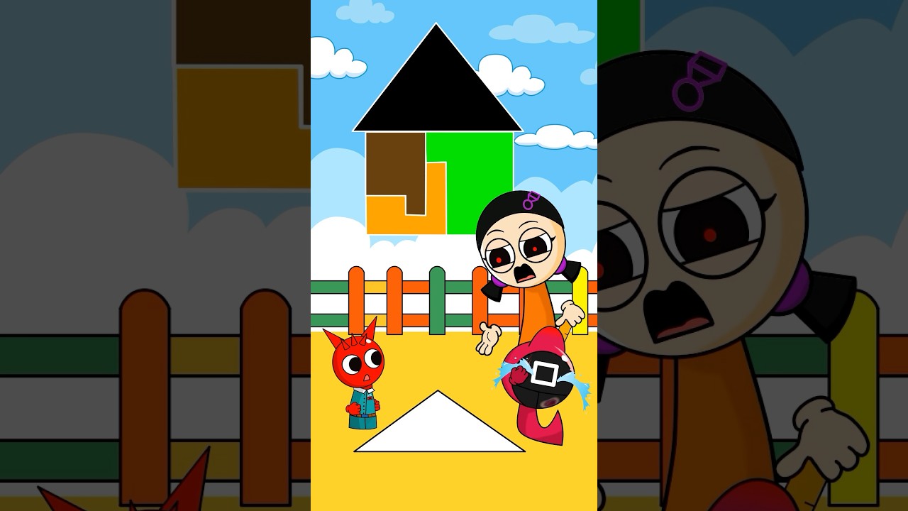 New Colour Match Puzzle Challenge with Sprunki & Squid game /Mix color p2 (new update) 