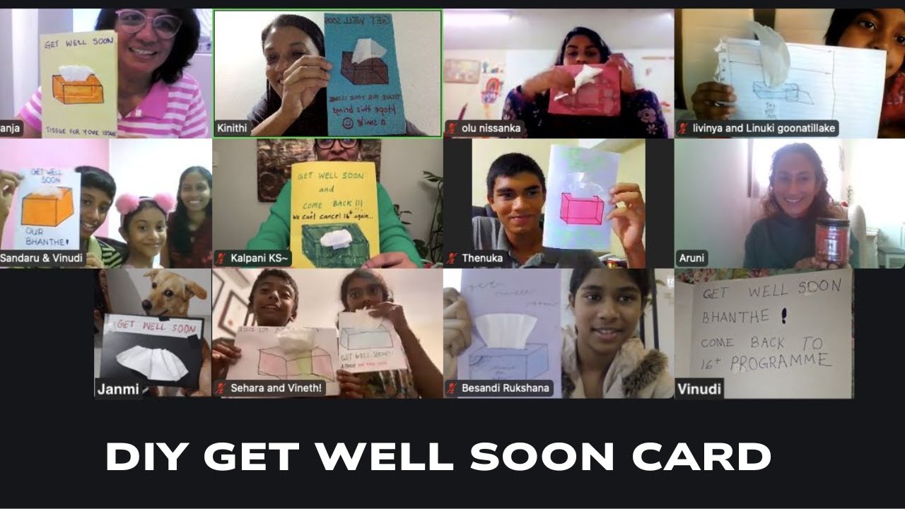 DIY GET WELL SOON CARD - YouTube