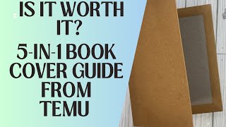 Temu’s 5-in-1 Book Cover Guide tutorial and review -use code opt75092 #temu #temufinds
