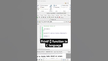 Printf () Function in C language #coding #printf #printfunction #code #ccode